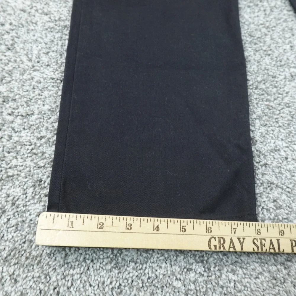 Lee Pants Mens 34X29 Black Chino Trouser Comfort MVP Straight Stretch Flex Waist